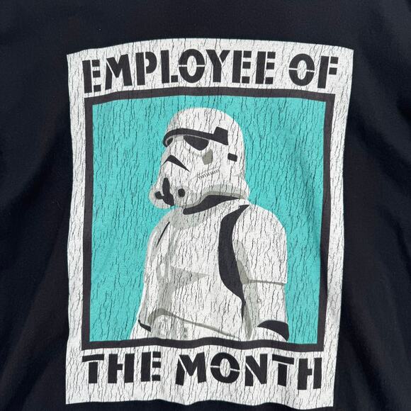 Star Wars Stormtrooper Employee of the Month T-Shirt Mens 3XL Black Blue - Picture 3 of 8